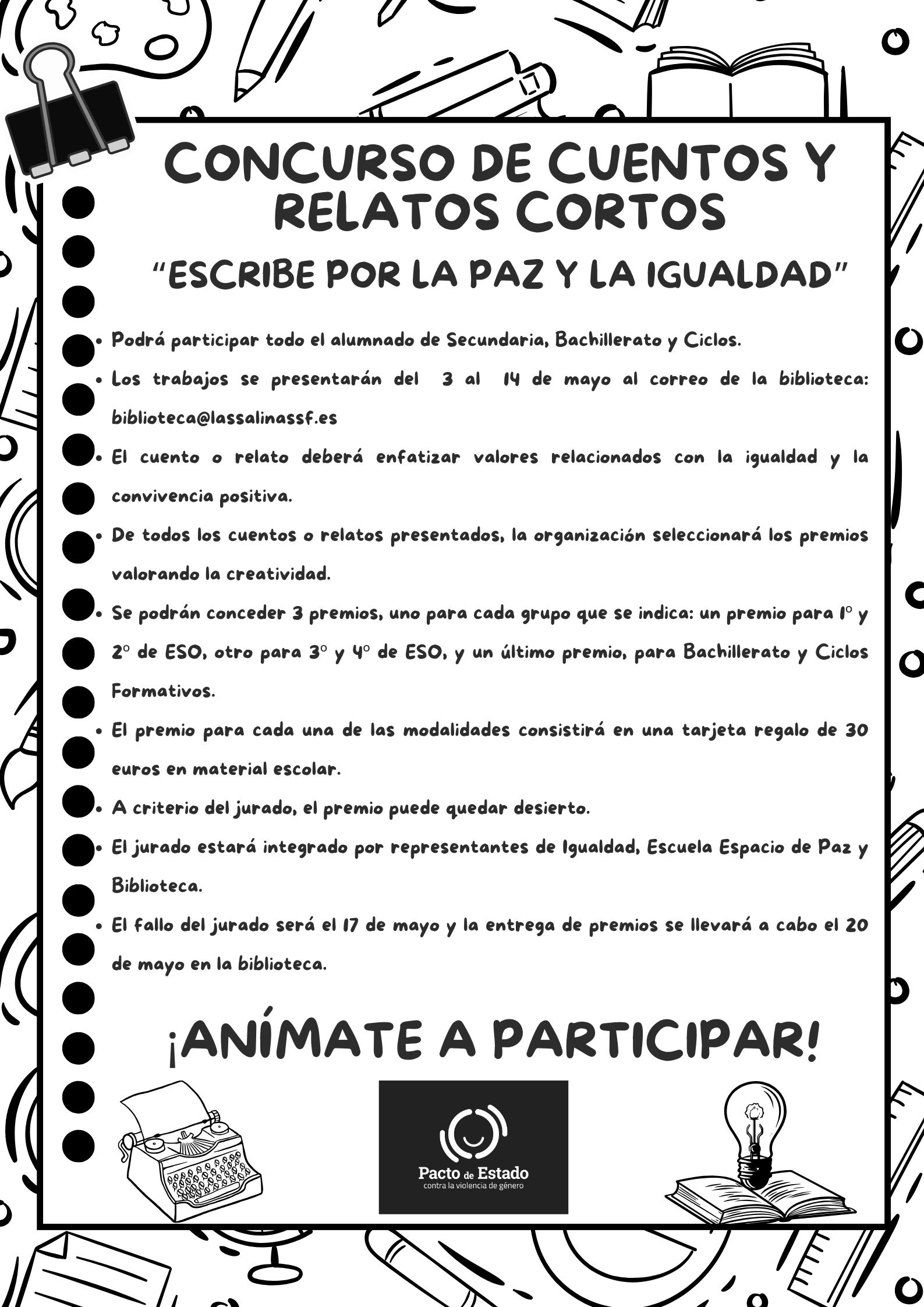 CONCURSO DE CUENTOS Y RELATOS CORTOS